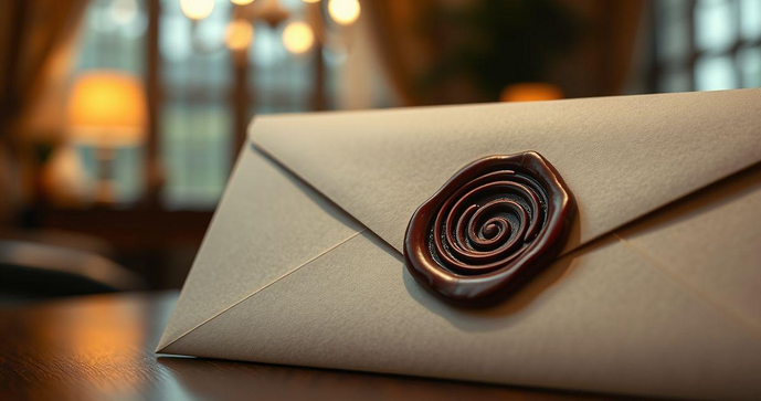 Envelope com Lacre Personalizado para Destacar sua Comunicação