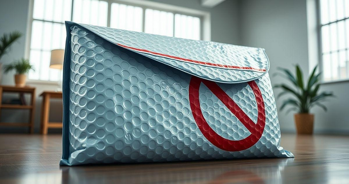 Envelope bolha grande como a melhor solução para transporte seguro