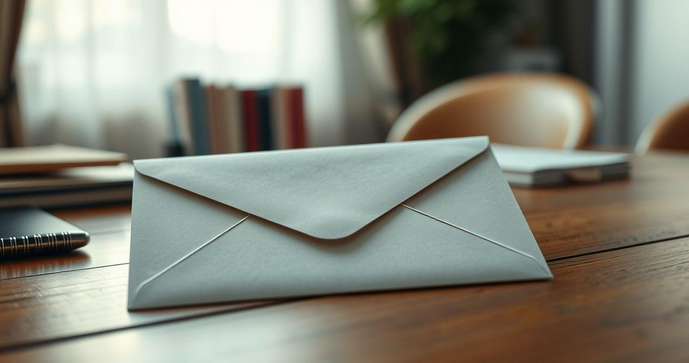 Envelope com lacre garante segurança e estilo na correspondência