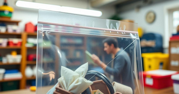 Envelope plástico com aba adesiva ideal para envio seguro e prático